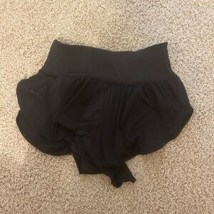 Free People Black Athletic Shorts with high waist